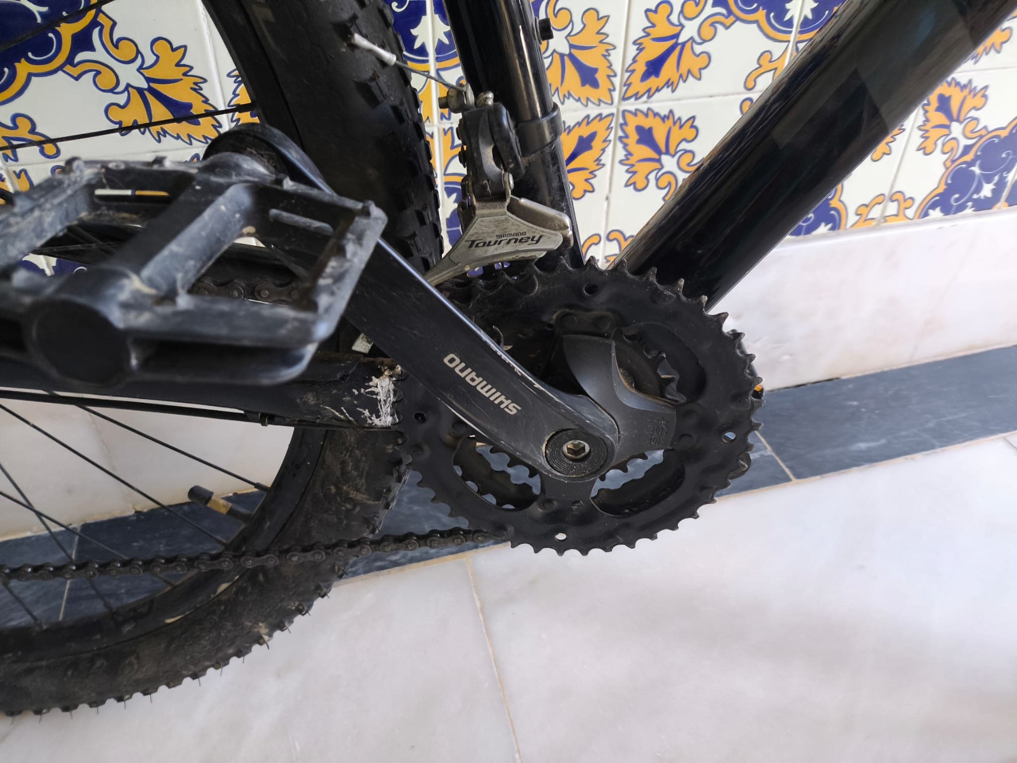 bicicleta trek pedaleira